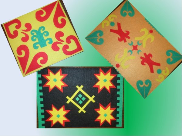 Аппликация украсим коврик