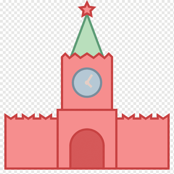 Спасская башня Кремля рисование