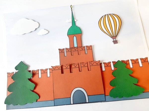 Пластилинография Спасская башня Кремля