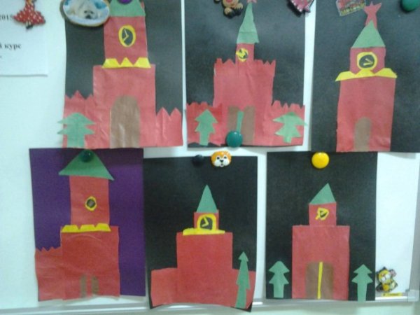 Лепка Московский Кремль подготовительная группа