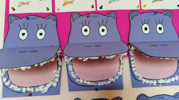 Аппликация Бегемот