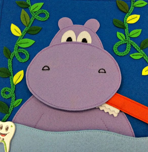 Бегемот из фетра