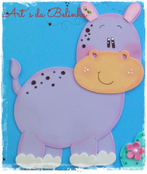 Аппликация Бегемот