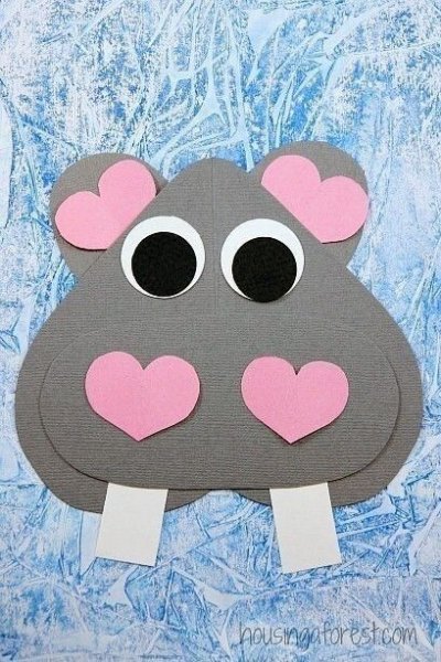 Поделка Бегемот для малышей