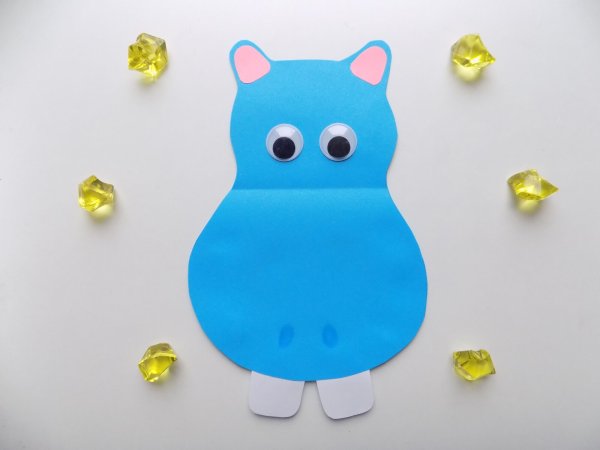 Поделка Бегемотик для детей