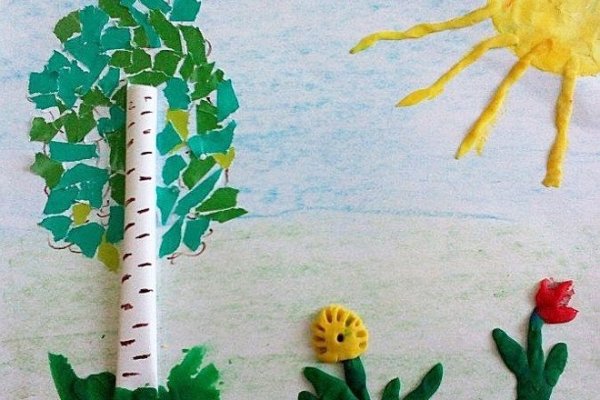 Весенняя аппликация