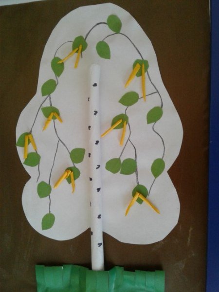 Аппликация береза