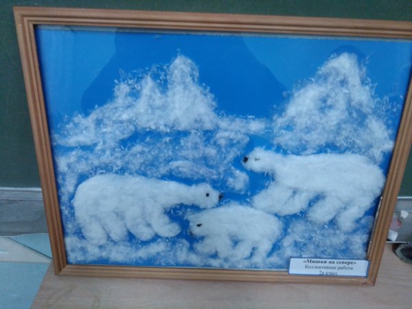 Поделка белый медведь