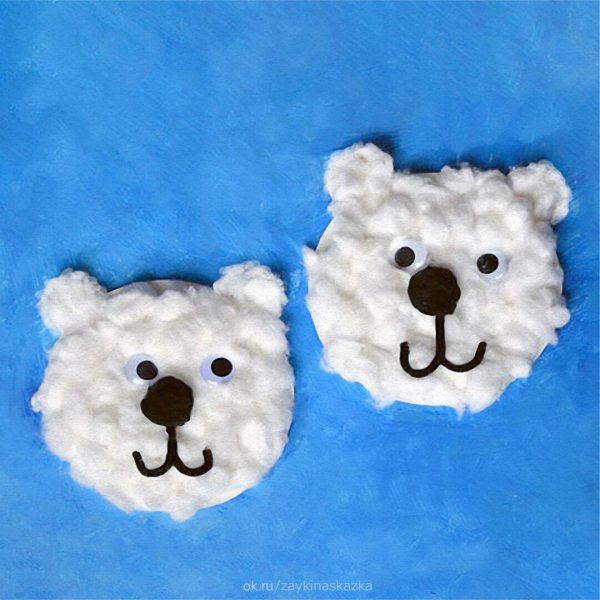 Поделки из ваты для детей