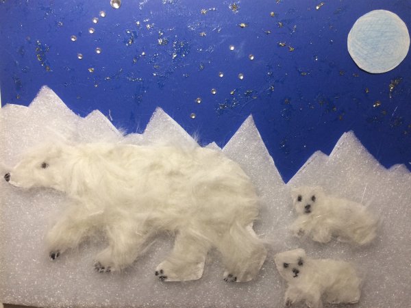 Аппликация на тему Арктика