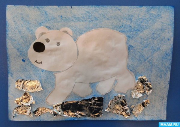 Белый медведь поделка для детей