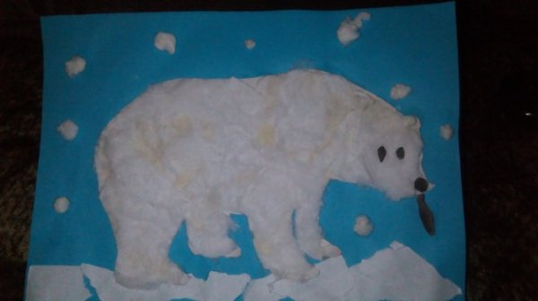 Поделка белый медведь