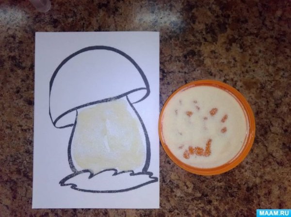 Гриб из крупы