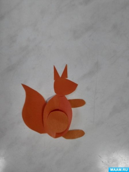 Аппликация белка в подготовительной группе