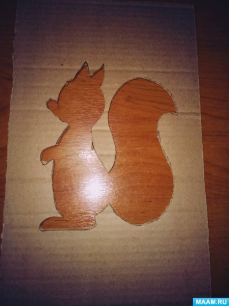 Поделка белка из бумаги