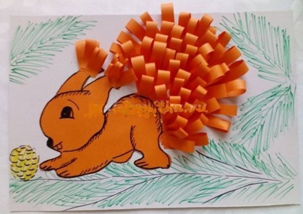 Белка поделка для детей