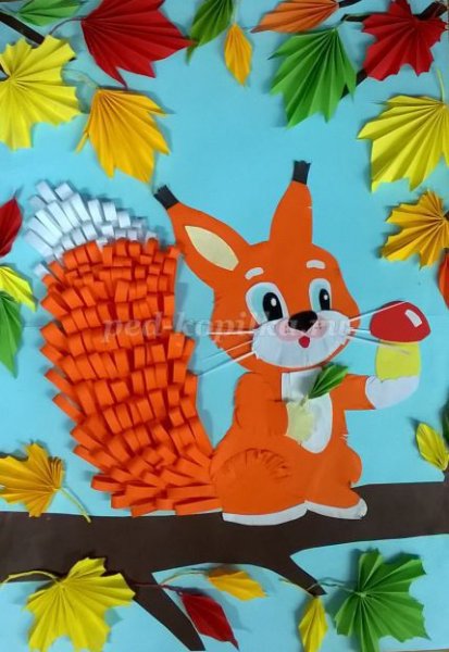 Объемная аппликация осень