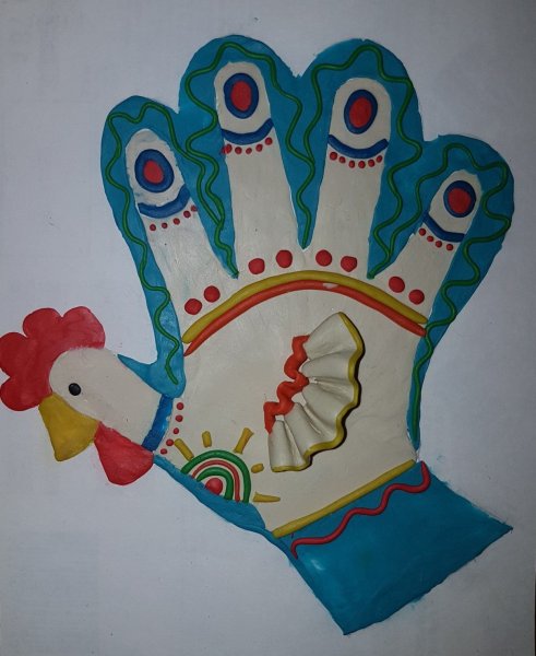 Подготовительная группа Дымковская петушок