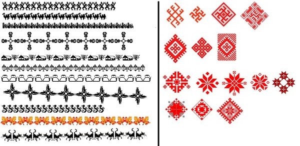 Белорусский орнамент+урожай+вектор