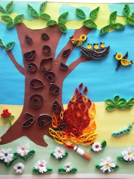 Поделка на тему берегите лес от пожара