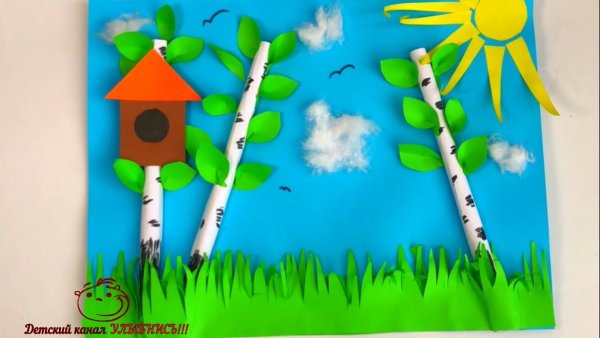 Аппликация Весна