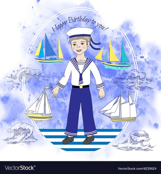 Изображение моряка для детей