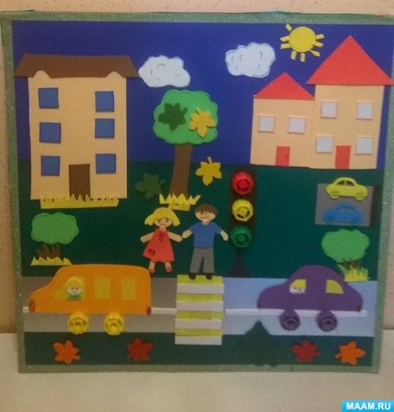 Город из цветной бумаги