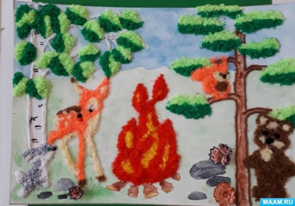 Поделка на пожарную тему в детский сад