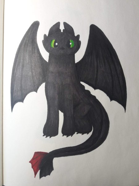 Поделка из бумаги дракон Беззубик