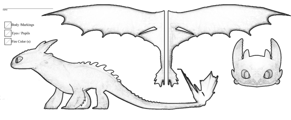 Поделка дракон схема