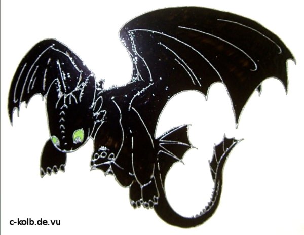 Беззубик трафарет