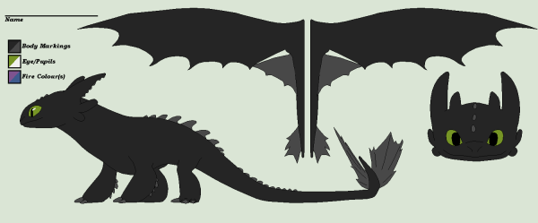 Ночная фурия дракон вид сверху