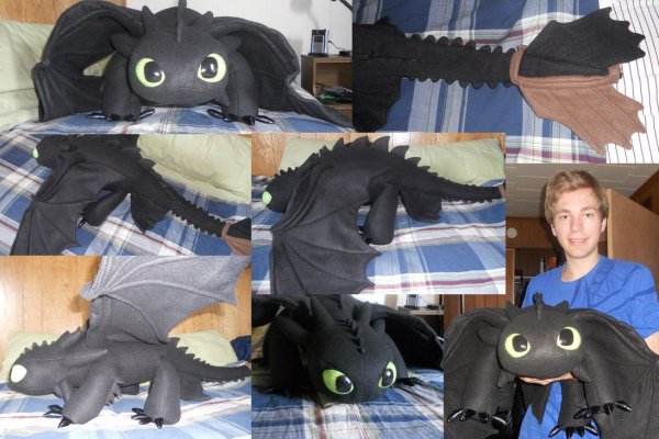 Игрушка дракон Беззубик ночная фурия