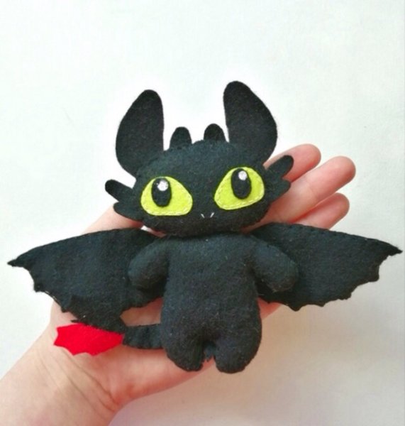 Выкройка дракона Беззубика