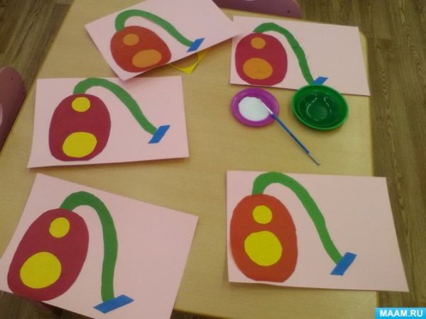 Аппликация в средней группе