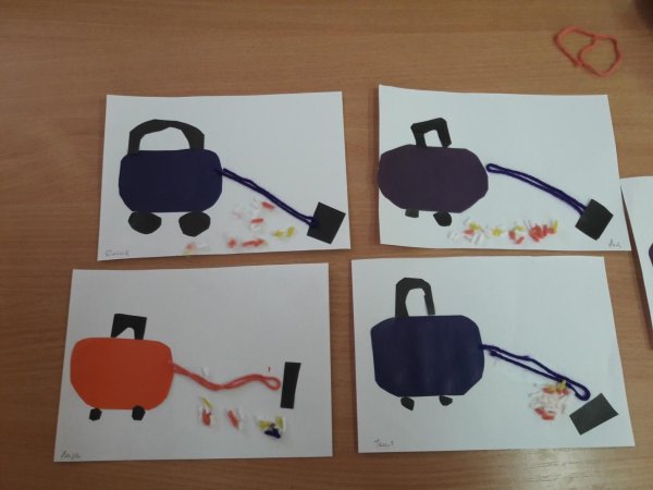 Аппликация пылесос в средней группе