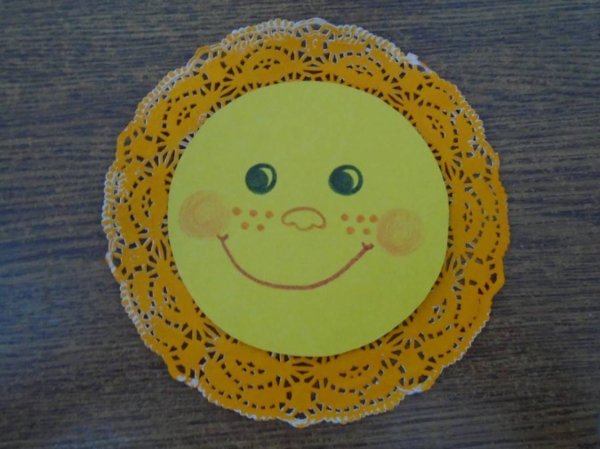 Поделка блин на Масленицу в садик