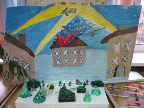 Поделка блокадный Ленинград в детский сад