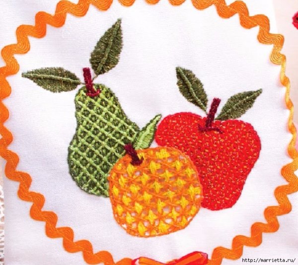 Аппликация на тему фрукты