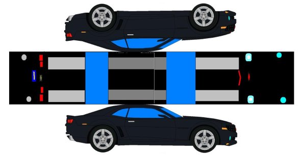 3д машинки из бумаги