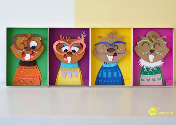 Аппликация Бобр