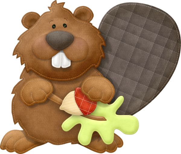 Игрушка бобра из фетра