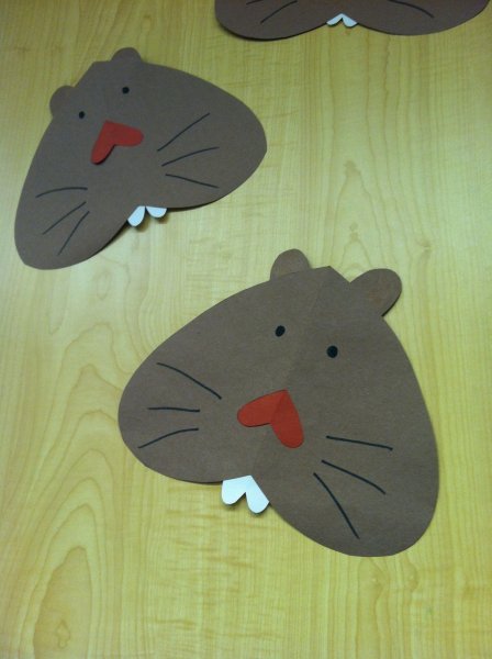 Аппликация Бобр