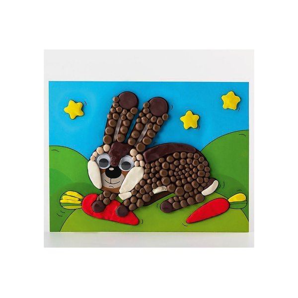 Аппликация из пластилиновых шариков