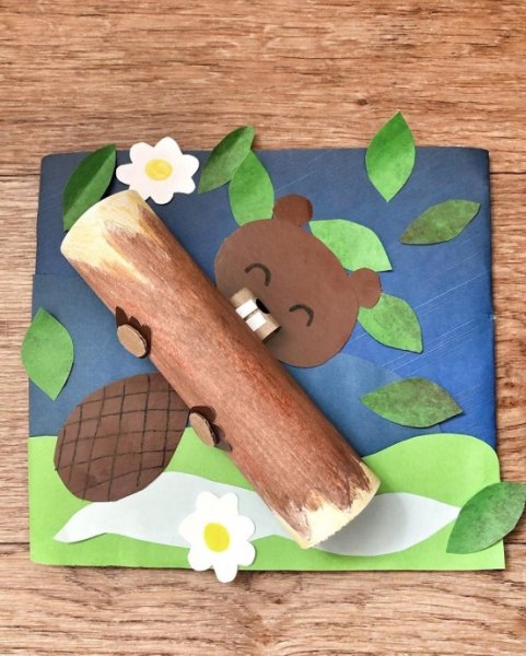 Поделка бобер