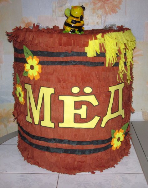 Горшочек с медом из картона