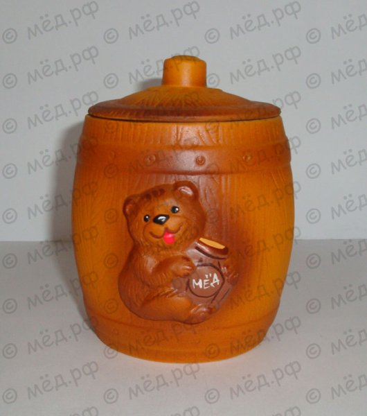 Бочонок для меда из керамики