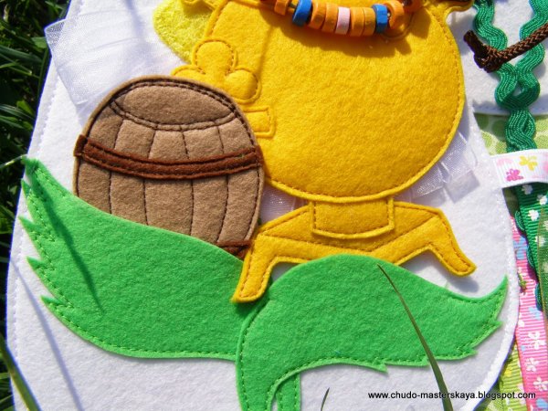 Бочка с медом из фетра