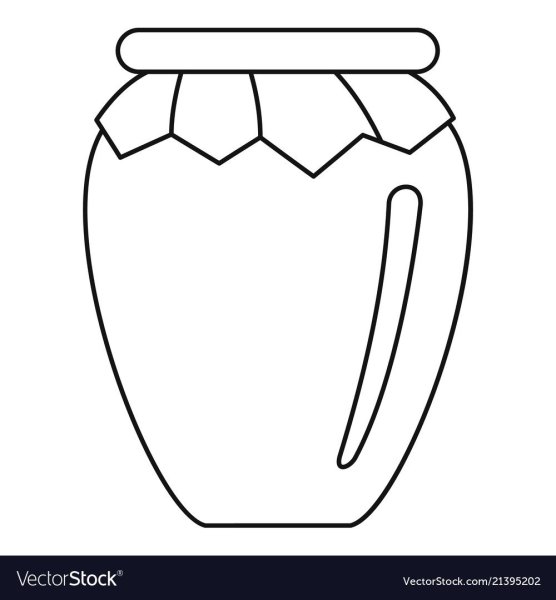 Горшочек меда раскраска