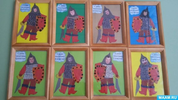 Поделка богатырь из бумаги